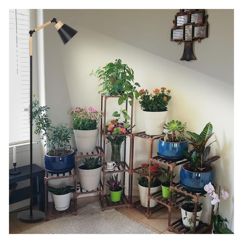 Indoor Plant Grow Light with Timer, Adjustable Height & Full Spectrum LED