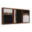 Lodge Pun I - ensemble de 3 peintures sur toile encadrées-2105317397-2105317417