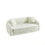 Canapé inclinable convertible incurvé de 87 pouces, canapé-lit 2 en 1 escamotable, avec base coulissante et siège profond, comprend deux coussins, fauteuil inclinable en chenille, aucun assemblage requis-491005298