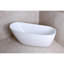 Baignoire autoportante ovale en acrylique 68 pouces Kingston Eden