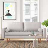 Cohrs 70" Vegan Leather Upholstered Square Arm Sofa