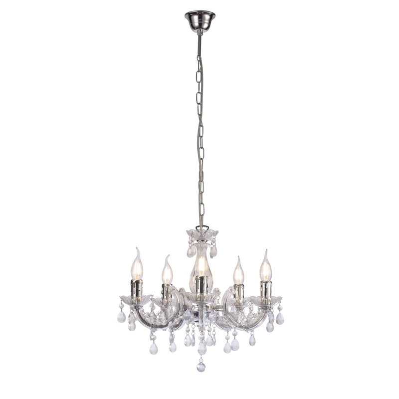 Grantham 5 - Light Candle Style Chandelier