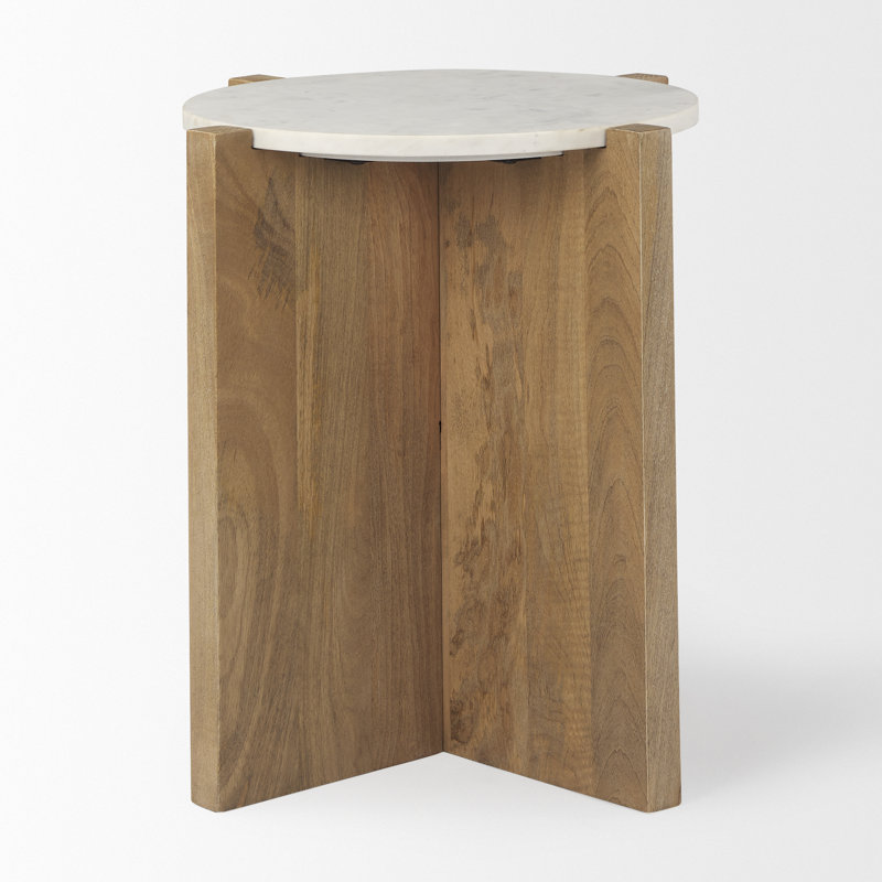 table de bout abstraite, Marron clair