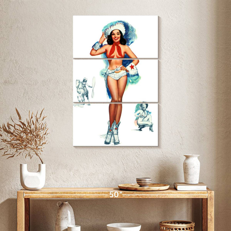 Pin-up Leisha, H 32 po x l 20 po