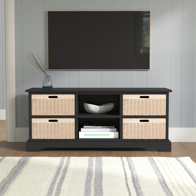 Plotinus TV Stand for TVs up to 43", Black