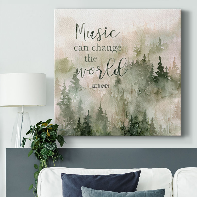«Music of the Mountains I», reproduction sur toile tendue, H 40 po x l 40 po x P 1,5 po