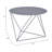 Gray Color Display & Utility Accent Table
