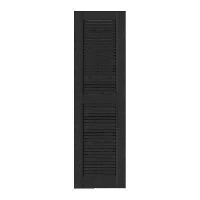 Custom Louvered Shutter with Straight Top