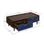 Table basse en bleu marine
