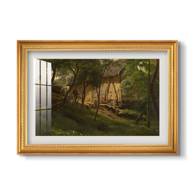 German Farm, 1859-Hans Gude-Custom Framed Print