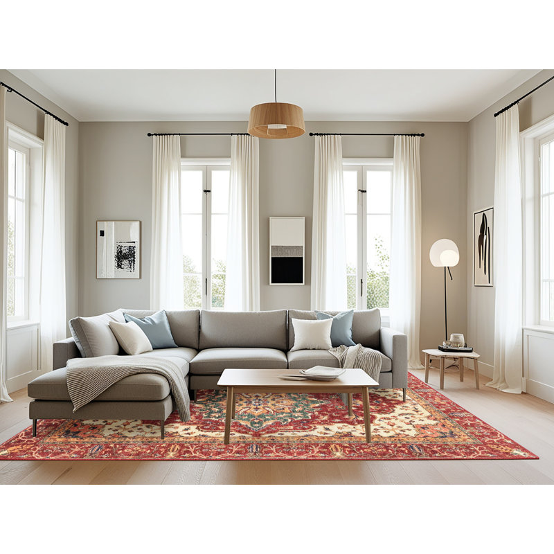 Abstract Indoor Rug, Rectangle 8' x 12'
