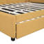 Lit de jour rembourré avec base de canapé-lit sans sommier, tissu en lin-867348404-867348406