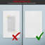 Plaque murale sans vis 1 bande - blanc (paquet de 3)-132281807-132281810