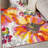 Florentia Floral Tufted Orange/Pink/Ivory Non-Slip Rubberback Area Rug-855719463