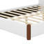 Lit plateforme tapissier à profil bas avec pieds en bois-623610216-623610217