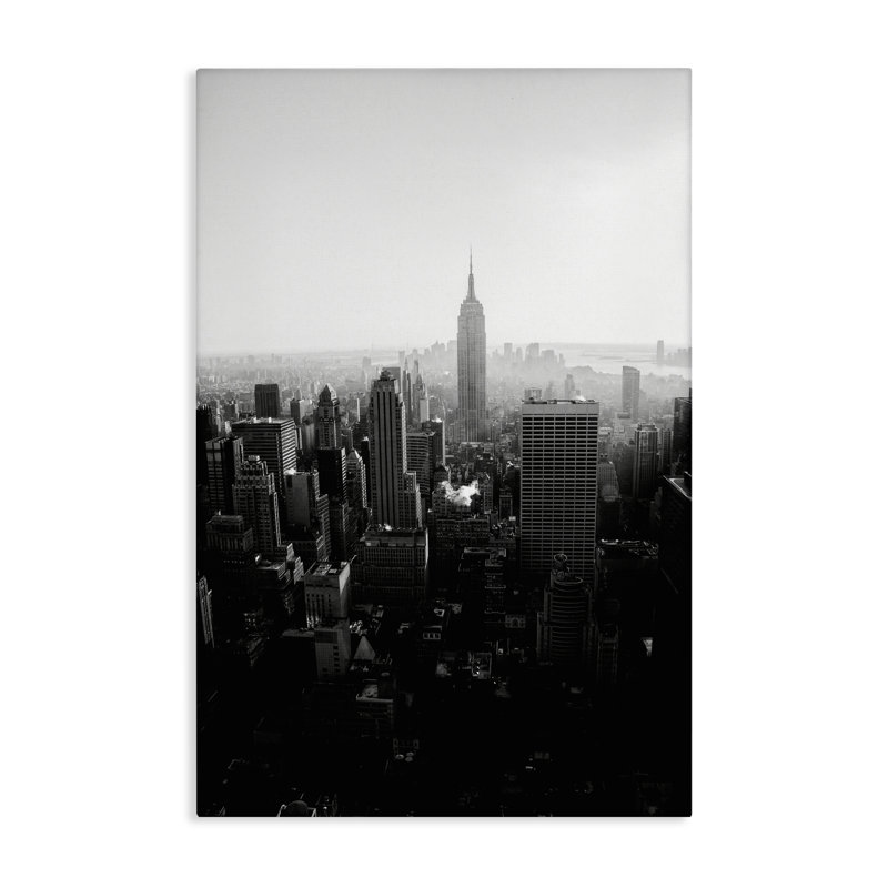 Empire Empire en toile monochrome, design par Aledanda, H 30 po x l 20 po
