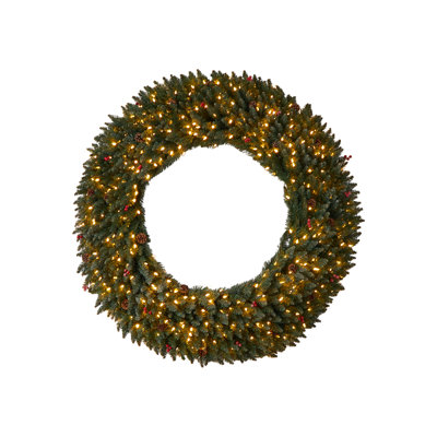 Faux Lighted 60'' Wreath