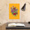 Art mural multicolore Zinnias 1