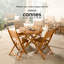 Foldable Outdoor Patio Dining Side Chair