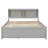 Full Bed With Trundle,Bookcase,Grey