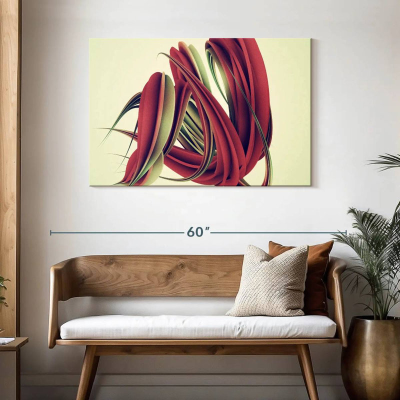 Avery Abstract Twisted Shape, 30" H x 45" W