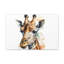 Girafe aquarelle, art mural sur toile-1925366028