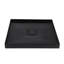36 po X 36 po - Base de douche noire avec drain central-126136005