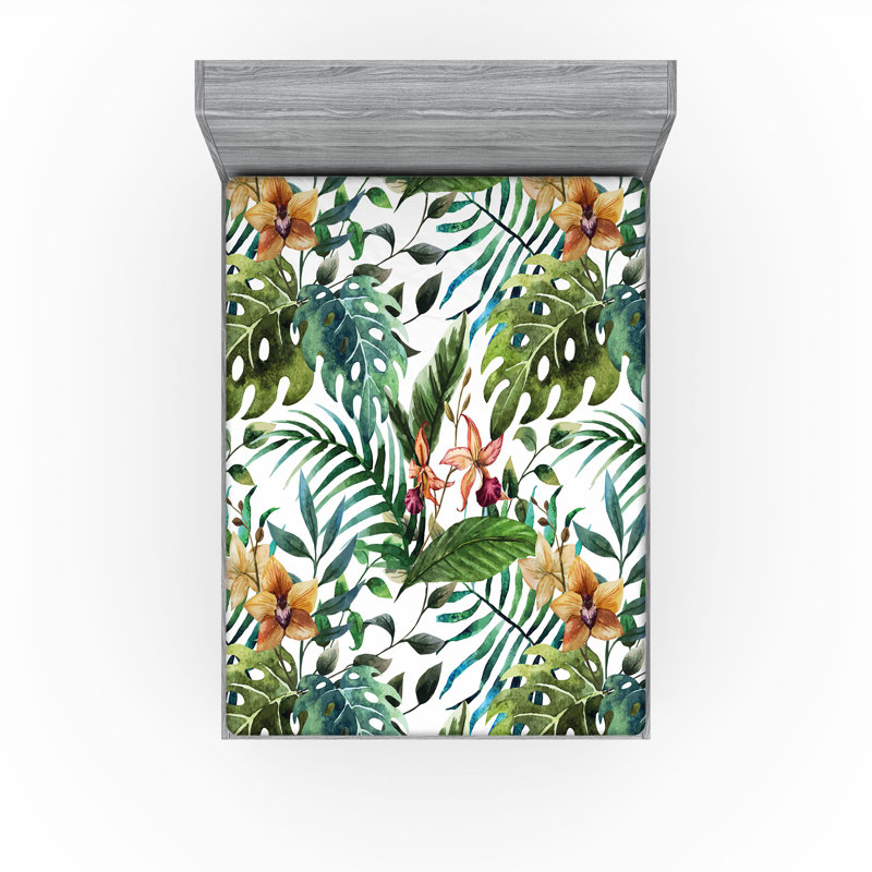 Ensemble de 2 draps-housse Ambesonne, Ensemble de draps pour taille de lit double