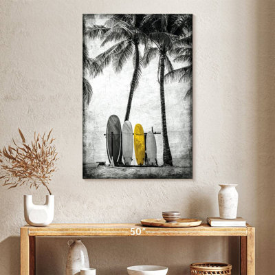 Planche de surf pop sur toile