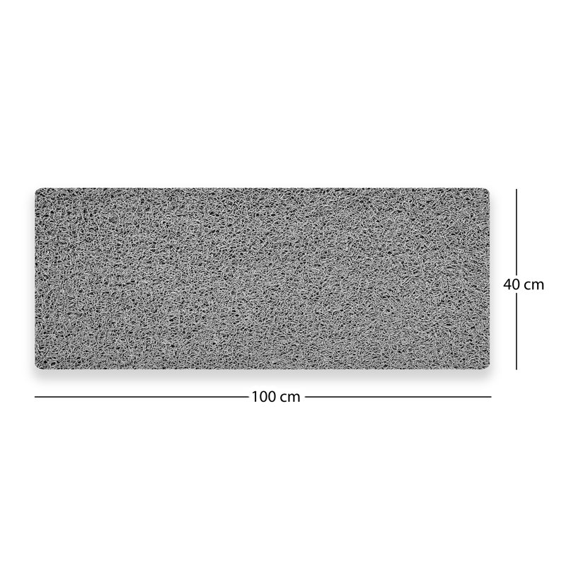 Plain-Spaghetti Plastic / Acrylic Non-Slip Shower Mat, 100cm , 40cm