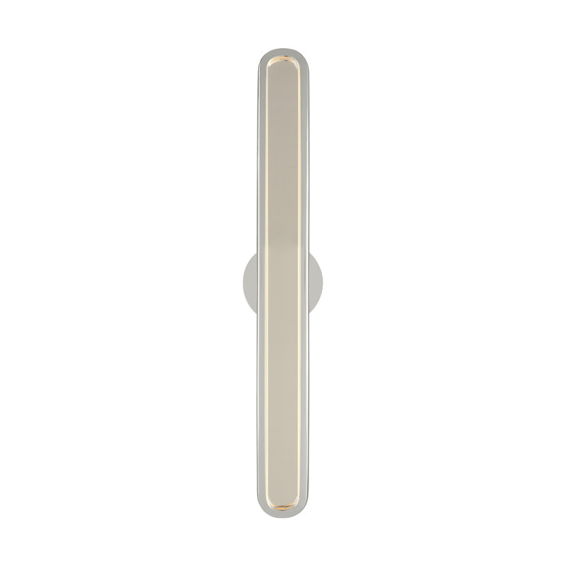 Emera 1 - Light LED Vanity Light, 18" H x 2" W x 1.4" D, Polished Nickel