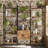 70" Industrial Bookshelf, Large 5-Tier Triple Bookcase with Storage Cabinet, 14-Shelf Display Unit, Metal Frame Etagere Furniture for Living Room, Bedroom, Home Office-286747416-301349600