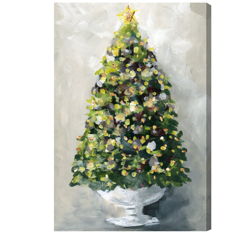 " Christmas Tree 1 " Painting Print, 54" H x 36" W 