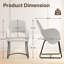 Fauteuil d'appoint rembourré avec cadre en métal Modern Chenille-901002463