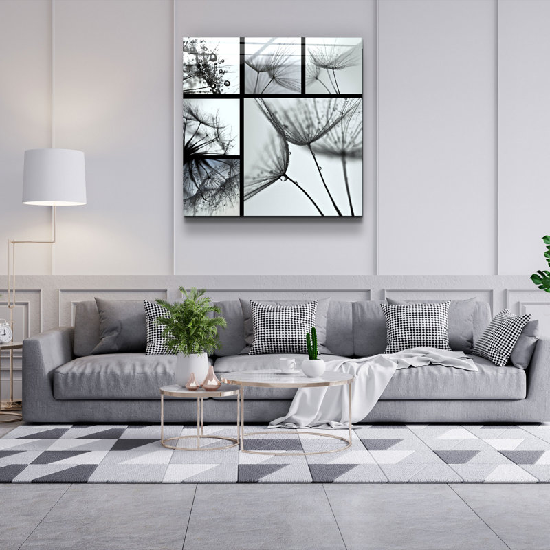 Stunning Decorative Tempered Glass Painting, 19.7 x 19.7 Inches | 100% Tempered Glass, Thickness: 0.16 Inches | UV Printing for Vibrant Colors | Perfect for Home Décor, Living Room or Office Wall Art