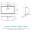 Évier de cuisine à fixation en cascade avec lavabo encastré 33 po x 22 po x 10 po en granite composite noir