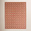 Lover's Knot Coverlet II Geometric Area Rug 7'6 x 9'6 in Rust