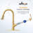 Pull Down Single Handle Kitchen Faucet with Sprayer and Deck Plate-215106644