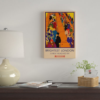 « london souterrain, la plus vive londres », reproduction d’impression sur toile