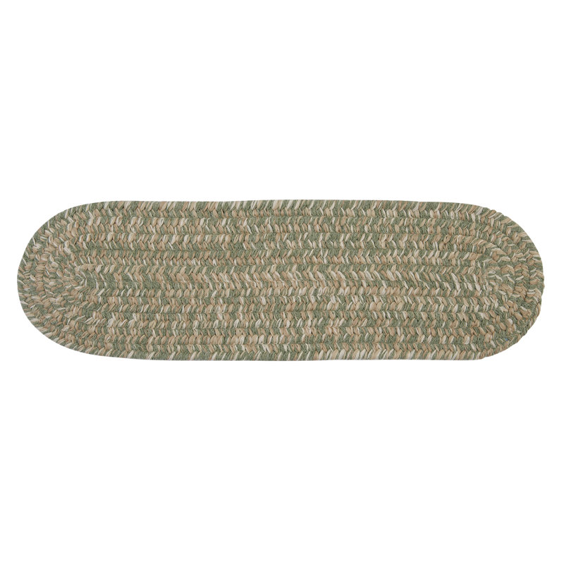 Tapis d'escalier Madrid - vert palmier, Ensemble de 13