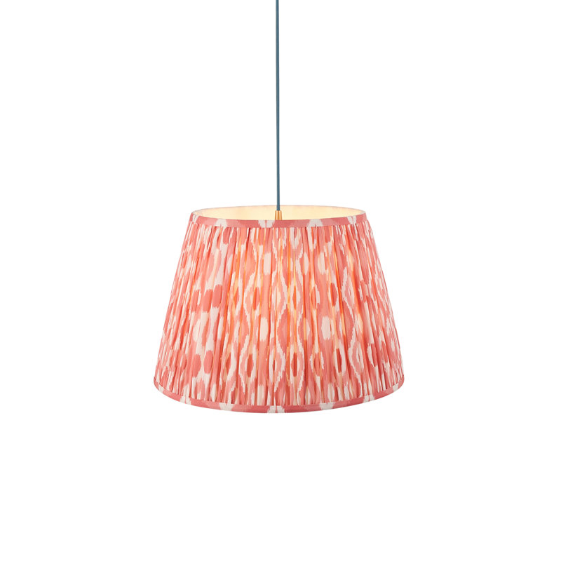 Parksdale 1 - Light Brushed Brass Pendant, Pink