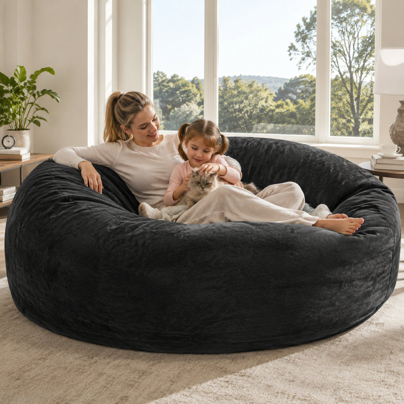 Bean Bag Chair, Black