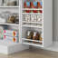 Rangement de garde-manger de 41 po, armoire de cuisine autoportante avec 12 portes, portes doubles, tablettes à 5 niveaux et tablettes réglables, blanc-896203132