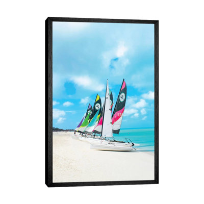 Colorful Boats by Erin Summer - Print on Canvas