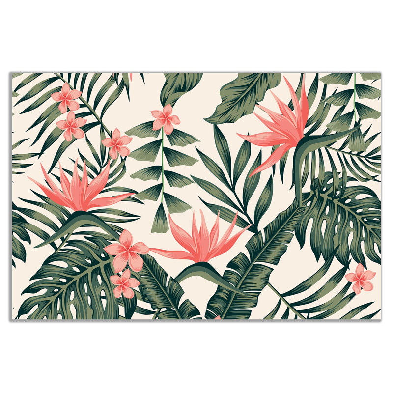 Trendy Tropical - Wrapped Canvas Print, 20cm H x 31cm W