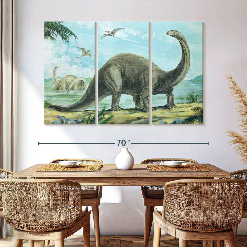 Brampt Brontosaurus Sauropod, 42" H x 65" W