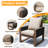 Wood Wicker Chair With Cushions-593673751