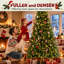New 900 Warm White Lights，9FT Pre-Lit Spruce Christmas Tree