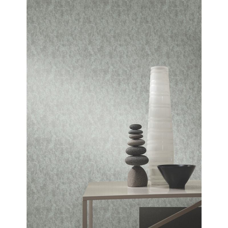 Abstract Metallic Wallpaper Roll, Gray