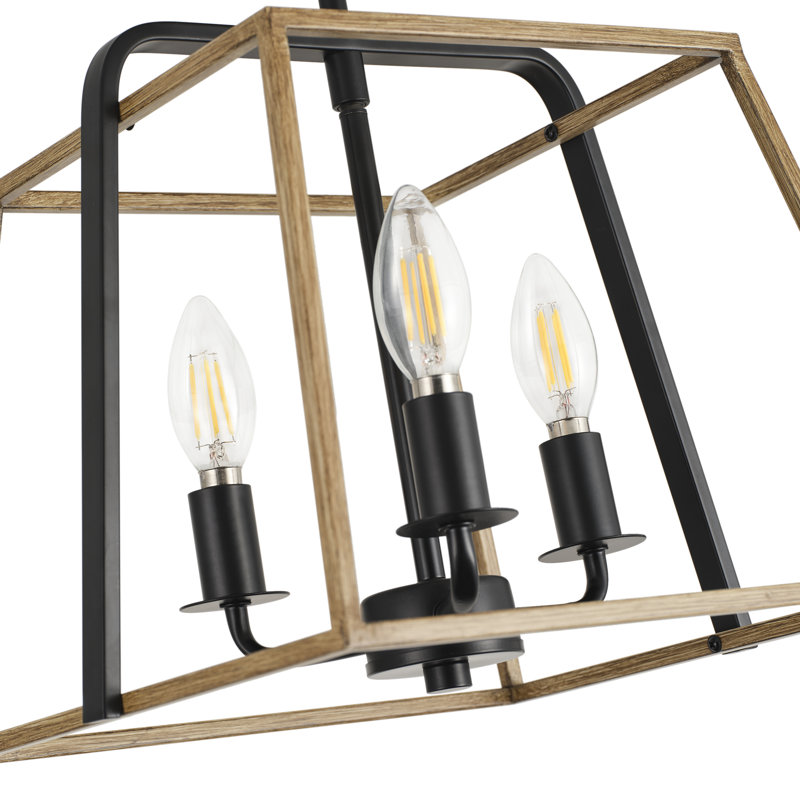 3-Matte black dimmable iron Flush mount light